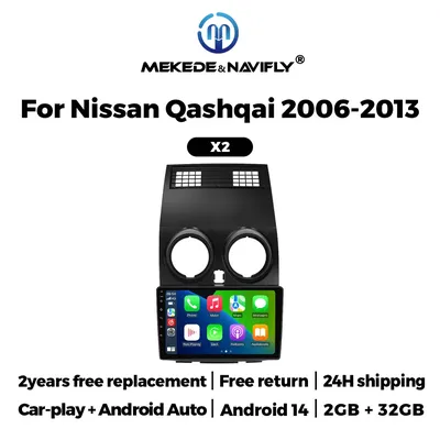 NaviFly 2G + 32G Android All In One Auto Intelligente System Drahtlose Carplay AUTO Für Nissan Qashqai J10 2006-2013 Navigation GPS