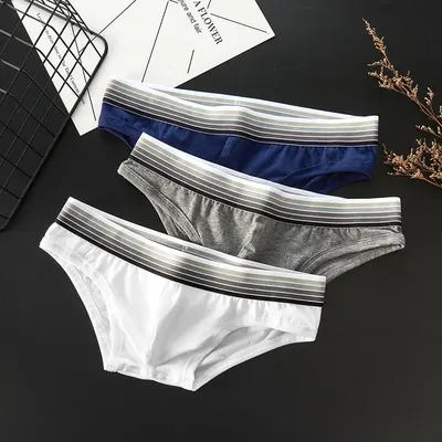Sexy kurze, hautfreundliche Baumwolle für Herren, atmungsaktiv, Schweißabsorption, bequem, Mankini, Image