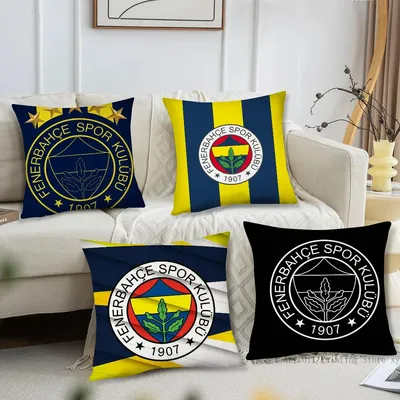 F-Fenerbahce Luxus-Kissenbezug, quadratisches Kissen, Schlafzimmer, Sofa, Freizeit, Komfort, Kissen, Image