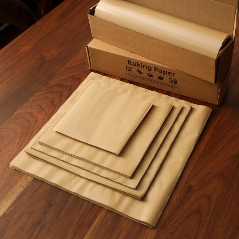 200 stücke Pergament papier Back papier Quadrat vor geschnitten Antihaft-Grill Lebensmittel verpackung Ofen Luft fritte use dampfenden Brot kuchen Keks Image