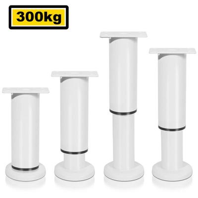 Swanew 4X Möbelfüße 18-30cm Dehnbar(Weiß) Sockelfüße Stützfuß Schrankfuß Verstellbar Hotel Image