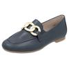 Loafer REMONTE, Damen, Gr. 41, blau (dunkelblau), Leder, unifarben, elegant, Schuhe, Blockabsatz, Slipper, Businessschuh mit herausnehmbarer Einlage
