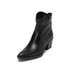 Stiefel MARC O'POLO "aus softem Rindleder", Damen, Gr. 38, schwarz, Obermaterial: 100% Leder (Rind), unifarben, Schuhe
