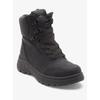 Stiefel ROXY "Karmel", Gr. 8(38), schwarz (anthrazit, schwarz), Obermaterial: 95% Synthetikmaterial, 4% Metall, 1% Textil / Futter: 100% Textil / Außensohle: 100% Gummi, Schuhe