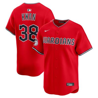 Cleveland Guardians Nike MLB Limited Alternate 2 Trikot – Sport Red – Steven Kwan – Herren Image