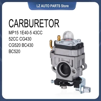 Walbro carburetor mower 1107 cg430 Carburetor MP15 1E40-5 43CC 52CC Carburetor CG430 CG520 BC430 BC520 brush cut lawn mower