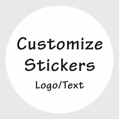2-7cm Custom Stickers Customized Logos Wedding Birthdays Baptism Stickers Personality Labels Design