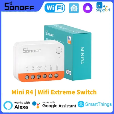 SONOFF Wifi Extreme Switch Mini R4 EWeLink Remote Control Smart Switches Smart Home Via Alice Alexa
