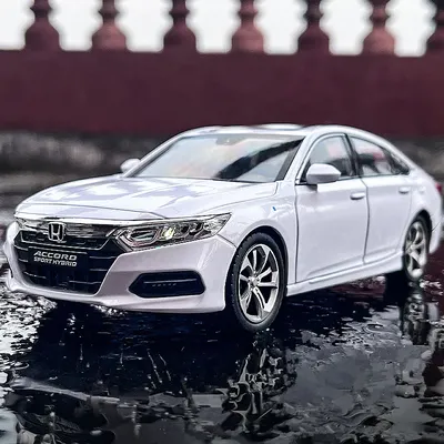 1:24 HONDA Accord Alloy Car Model Diecasts Metal Vehicles Car Model Sound and Light High Simulation