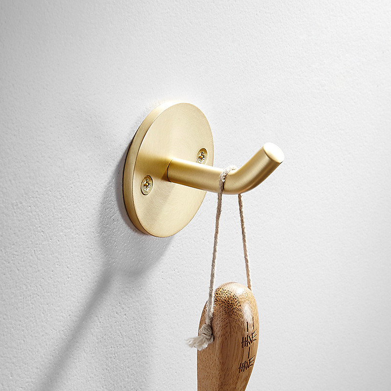 Brushed Brass Towel Holder, Bathroom Towel Rack Wall Mounted Towel Holder,Brass Bathroom Accessories,Bathroom Shelf,Towel Holder,Towel Rack,Bathroom Hardware