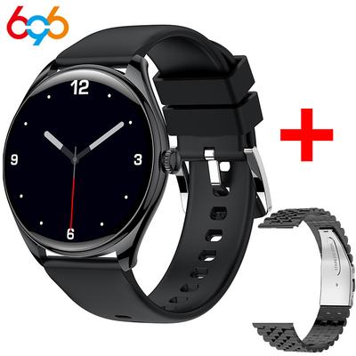 696 MT55 Smart Watch 1.43 inch Smartwatch Fitness Running Watch Bluetooth ECGPPG Pedometer Call Reminder Compatible with Android iOS Women Men Hands-Free Calls Message Reminder IP 67 46mm Watch Case