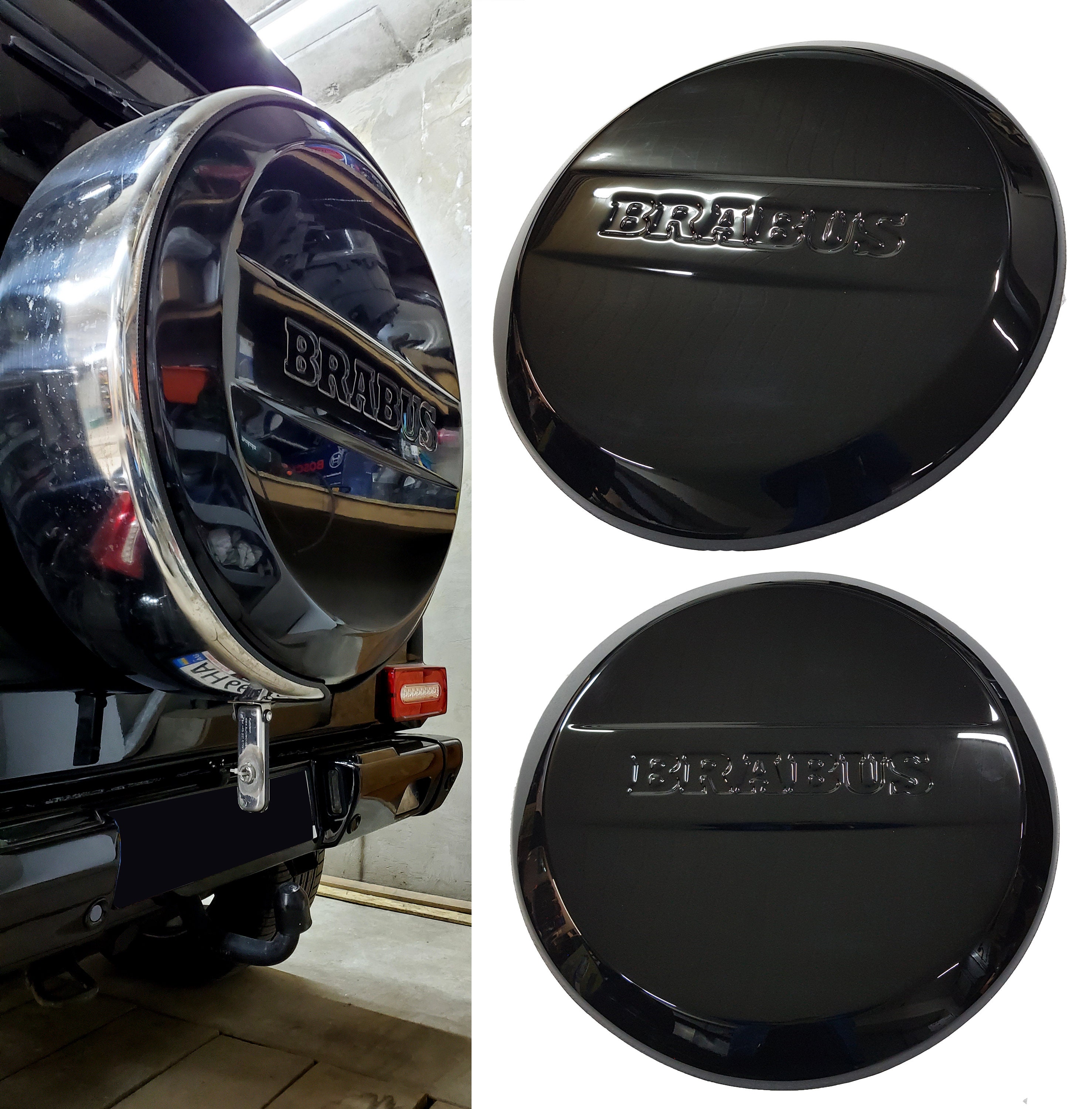 Copriruota di scorta ultra lucido Mercedes-Benz W463 Brabus Style Classe G G63 G65