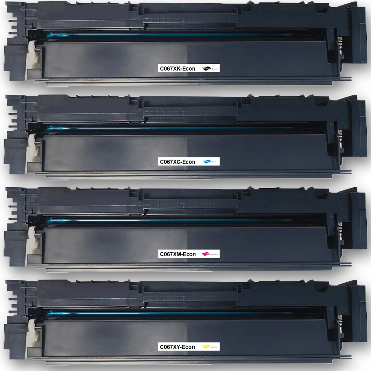 Gigao Toner-Set 067H für Canon i-SENSYS MF655Cdw - 4 Farben (Schwarz 3.130 Seiten, Color je 2.350 Seiten) Image