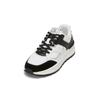 Sneaker MARC O'POLO "aus Rindleder und Mesh", Damen, Gr. 42, weiß cotton, schwarz, Obermaterial: 95% Leder (Rind), 5% Polyamid, unifarben, Schuhe
