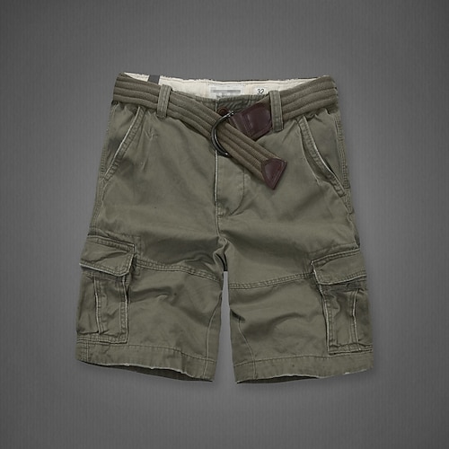Herren Cargo-Shorts Shorts mit Camouflage-Muster Freizeitshorts Tasche Einfach Tarnung Komfort Atmungsaktiv Outdoor Täglich Ausgehen Mode Lässig Dunkelbraun Cachi scuro Image