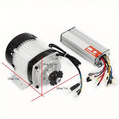 TEMU 750w High-torque Brushless Electric Scooter Motor - 48v Gear Reduction System For Go Kart, Atv, And Off-road Vehicles - , Quiet, And Energy- Performance