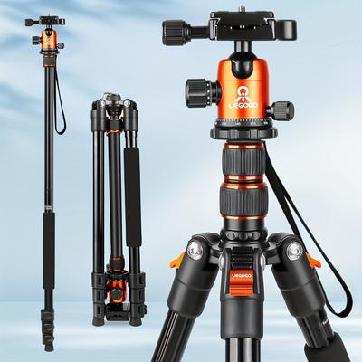 TEMU Uegogo Professional Aluminum Alloy Tripod & Monopod With Gimbal Head, 76.8