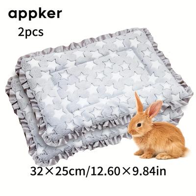 TEMU Appker 2pcs Double-sided, Universal For All , Cooling Pad For Rabbits, Guinea And Other Small Pets, Suitable For Beds For Rabbits, Kittens, Guinea, , Small Animals