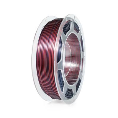 TEMU Pla 3d Printer Filament, Black Red Pla Filament 1.75mm, Shiny Color Change 3d Printing Filament 0.2kg/0.44lb