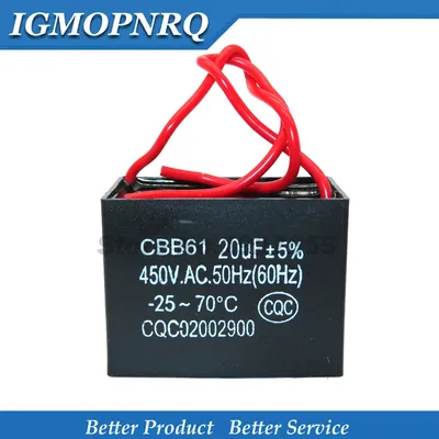 1 teile/los cbb61 20uf Start kapazität Wechselstrom lüfter kondensator 20uf 450v cbb Motorbetrieb kondensator Image