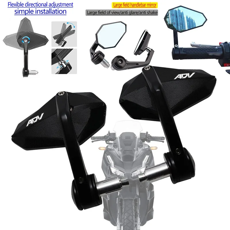 Für honda adv150 adv160 adv 150 160 hochwertige cnc motorrad rückspiegel lenker enden seitens piegel Image