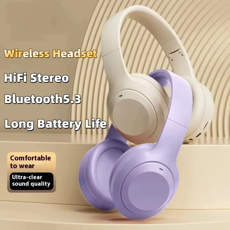 M5 Wireless Headset Bluetooth5.3 HiFi-Stereo-Ohrhörer Noise Cancelling Gaming-Stirnband faltbar mit Mikrofon-Ohrhörern Image