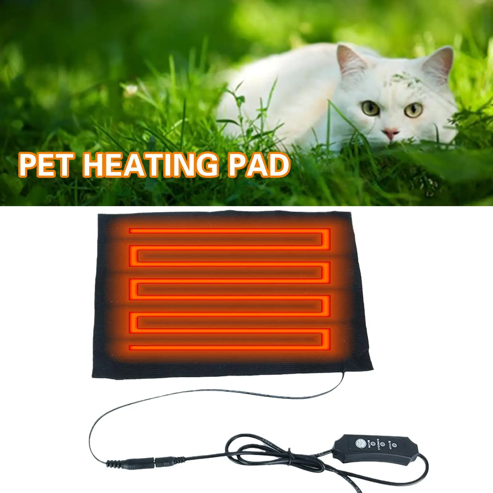 Riscaldatore per animali domestici Tappetino riscaldante Scaldino per animali domestici Tappetino per animali domestici Scaldino per animali Tappeto invernale Accessori caldi Tappetino per animali