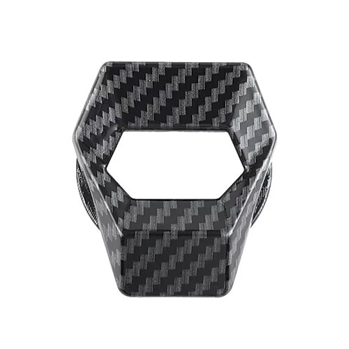copertura del pulsante dell'interruttore di avvio e arresto del motore dell'auto in fibra di carbonio protezione antigraffio per accensione accessori decorativi per auto interni auto-styling
