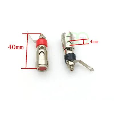 4mm L Banana Audio Plug Jack Socket Speaker Binding Post spring loaded subwoofer basket terminal