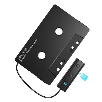 Car Bluetooth 5.1 Cassette Adapter Support TF Card,Car Audio Bluetooth Receiver, Tape Player Adapter