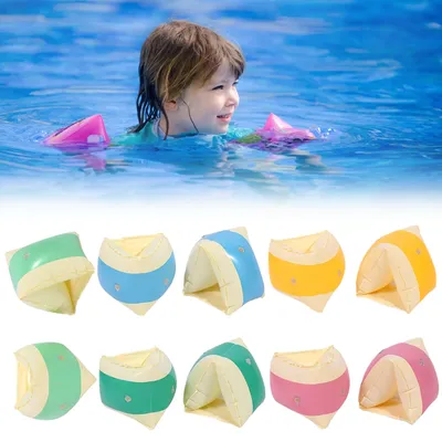 Swimming Arm Ring Inflatable Pool Float Sleeve PVC Arm Floaties Water Play Equipment Swim Arm Bands
