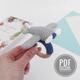 Modello aeroplano all'uncinetto sonaglio per bambini Modello amigurumi Aereo peluche giocattoli da dentizione Sonaglio all'uncinetto amigurumi