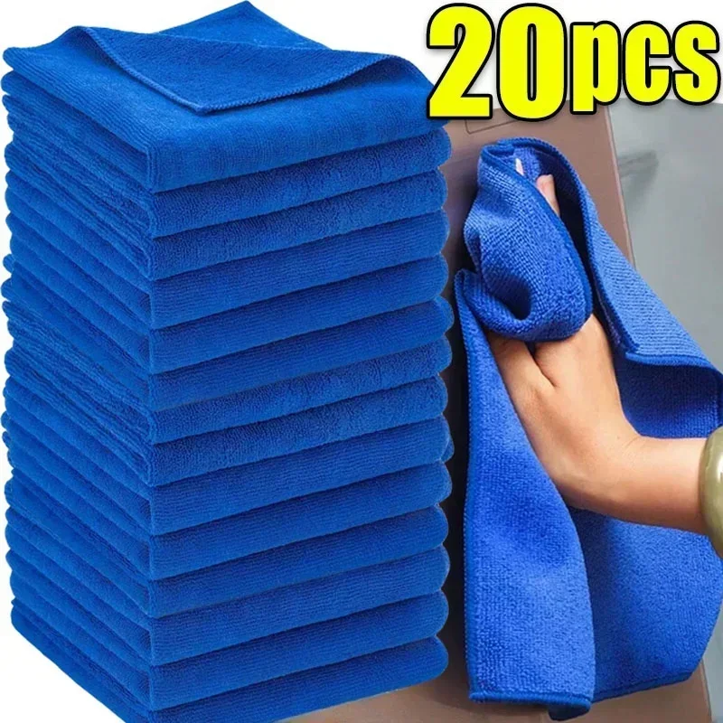 1-50Pcs Mikrofaser Handtücher Auto Waschen Trocknen Tuch Handtuch Haushalt Reinigung Tücher Auto Detaillierung Polieren Tuch Hause saubere Werkzeuge Image