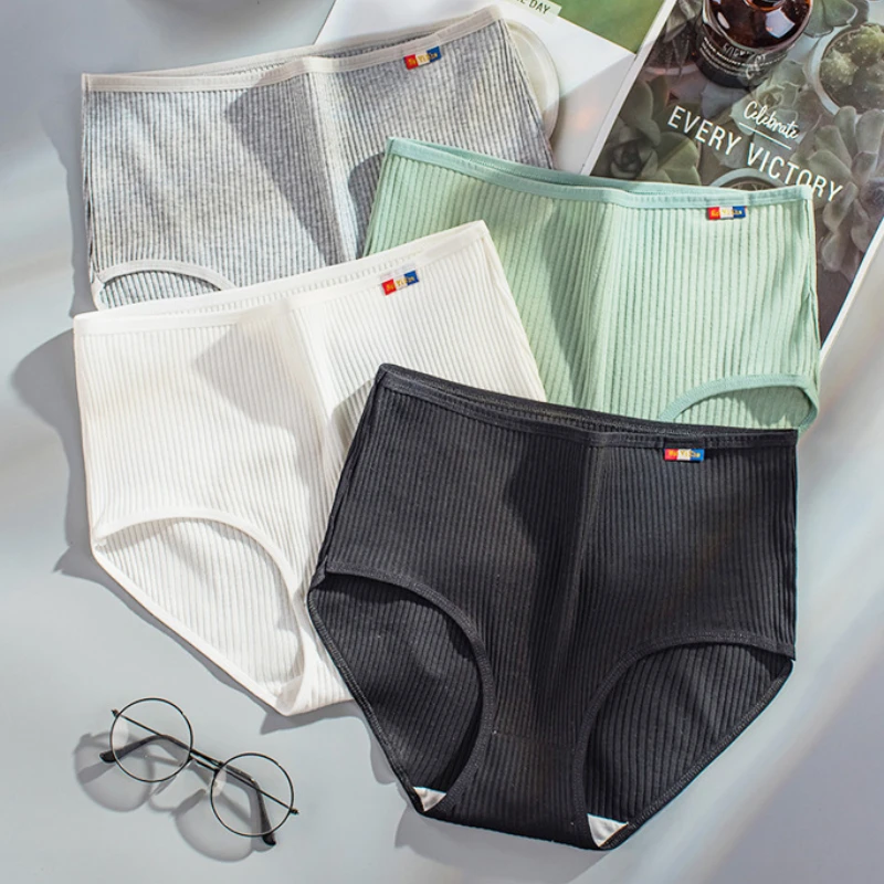 L-XXXL culottes en coton pour sous-vêtements pour femmes grande taille slips de couleur unie taille haute sous-vêtements sans couture Lingerie féminine