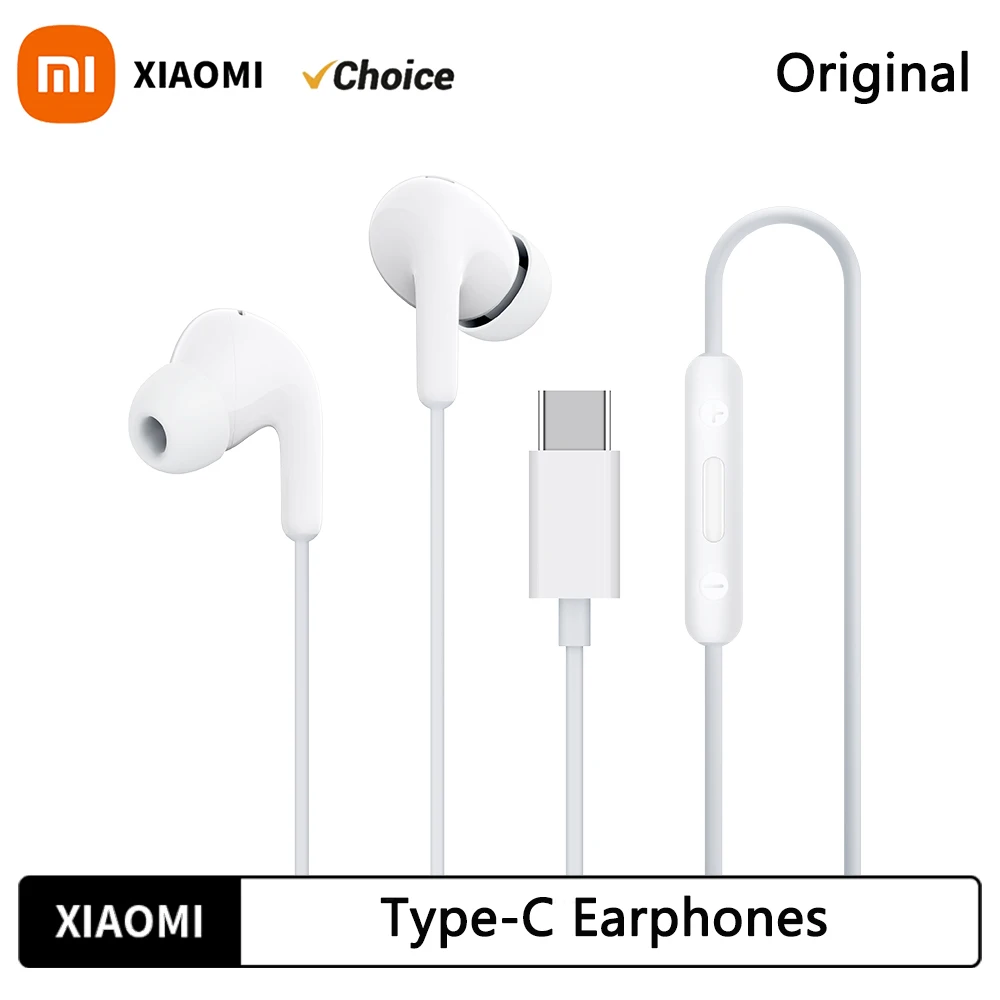 2025 Neue Original Xiaomi Typ-C Kopfhörer Mi 14 13 12 In-Ear-Kopfhörer Redmi Note 10 9 Typ C Kabelgebundenes Headset Telefonzubehör Image