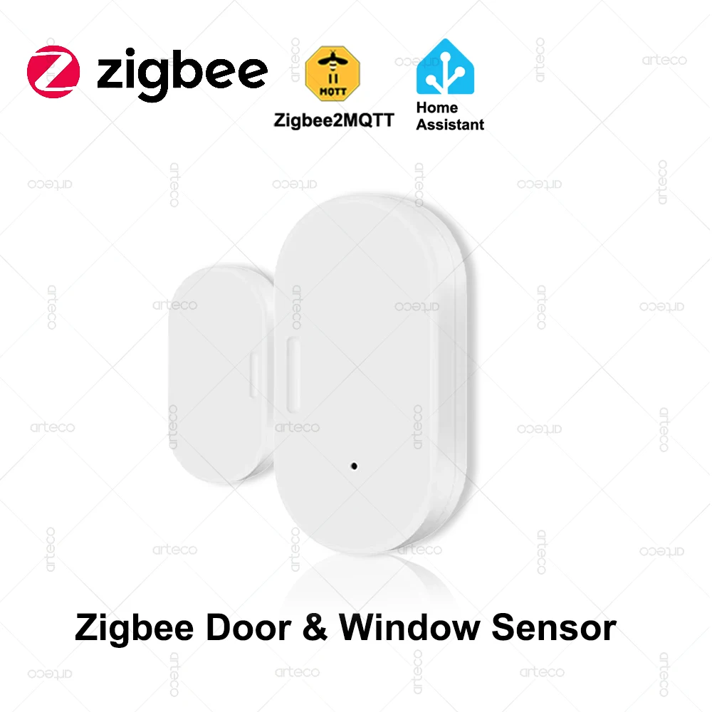 Tuya ZigBee Smart Tür Fenster Sensor Tür Offen Geschlossen Detektoren Smart Home Sicherheit Schutz Alarm System Für Alexa Google Z2M Image