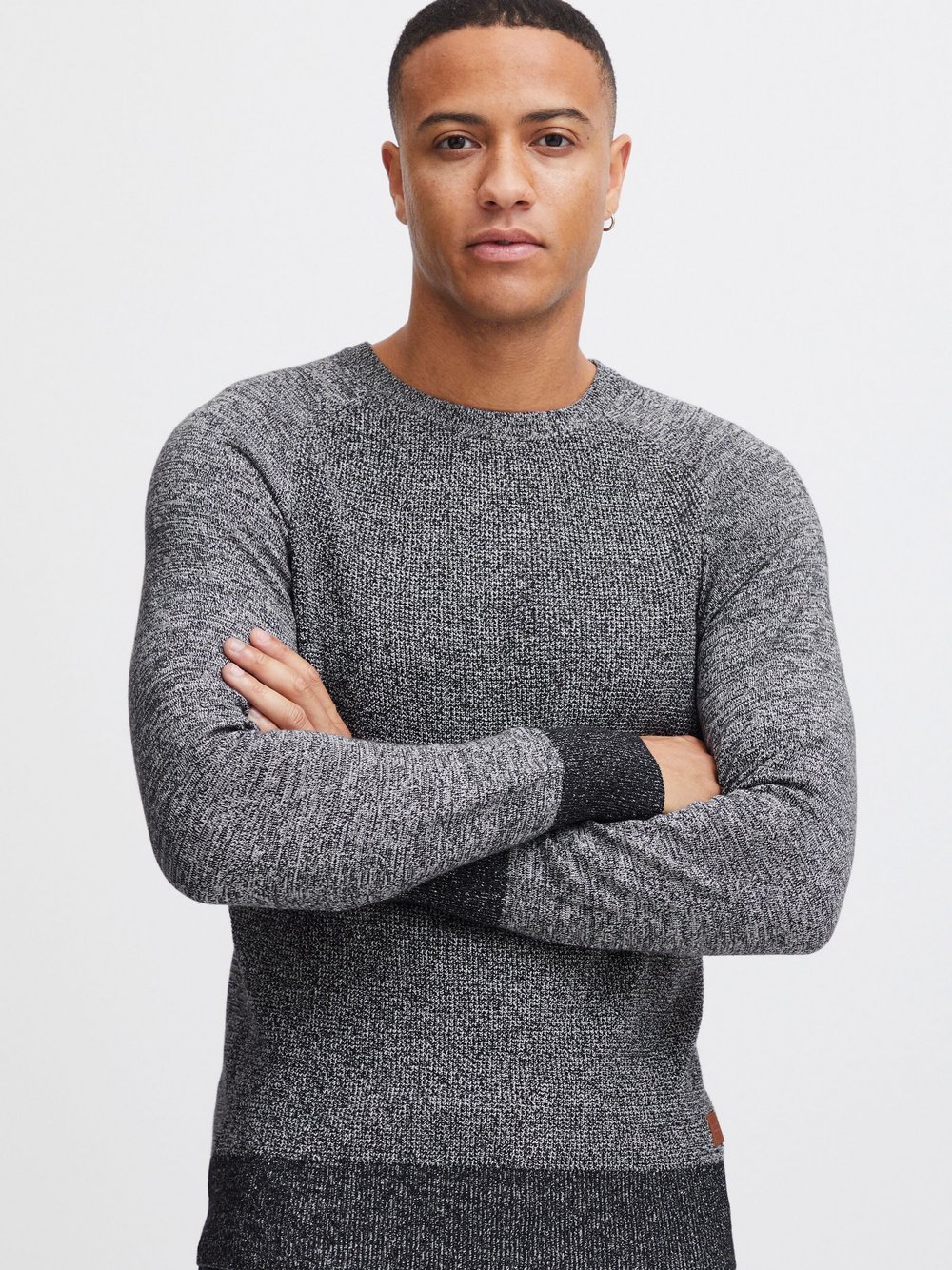 BLEND Rundhalspullover Herren schwarz, XXXL Image