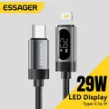 Essager Digital Dispaly Cavo USB C per iPhone14 13 12 11 Pro Max PD 29W Ricarica rapida Tipo C al cavo di illuminazione per iPad MacBook