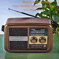 Radio multibanda retrò portatile Radio FM/AM/SW Altoparlante Bluetooth wireless integrato Supporto per inserimento scheda TF Riproduzione disco U