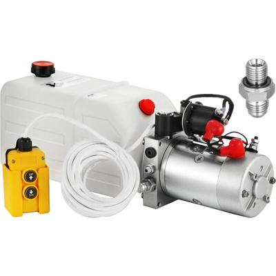 Mophorn - Hydraulikpumpe 12V 7L Tank Autoaufzug Hydraulische Kunststoffpumpe Image