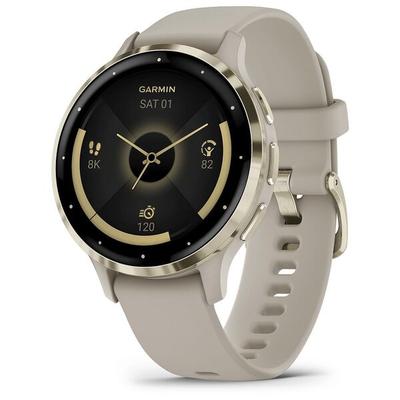 GARMIN Smartwatch GARMIN Venu 3S french grey, softgold grau