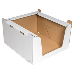 VEPATIM 8 Stapelbehälter Regalkarton aus Wellpappe 'M' 600x400x300mm stapelbar robust Image