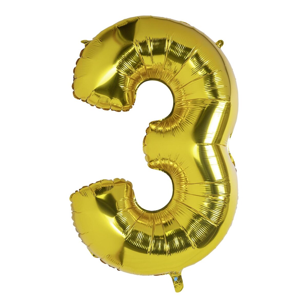 VEPATIM 6 Folienballon Zahlenballon "Zahl 3" gold ca. 115cm Image