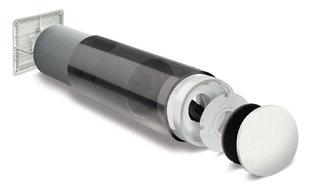 Air Duo ALD Außenwand-Luftdurchlass von Roos - Design weiß 82015990 Image