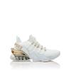 Sneaker PLEIN SPORT "Tiger Attack//Gen.x.04", Gr. 43, Normalschaft, 0116, weiß, gold, Schuhe