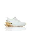 Sneaker PLEIN SPORT "Thunder Force Genx", Gr. 46, Normalschaft, 0116, weiß, gold, Schuhe