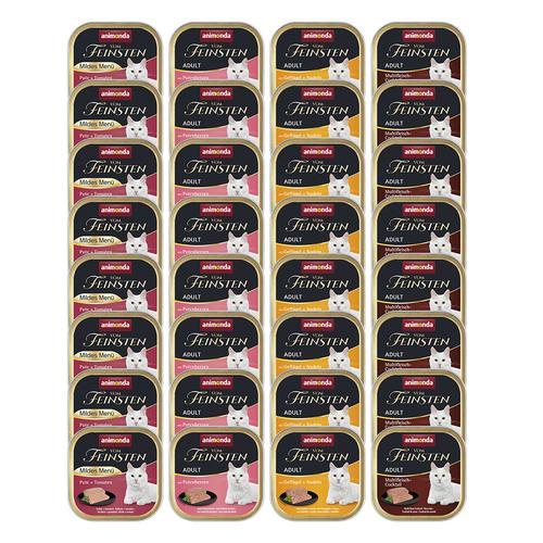 32x100g Adult Assorted Meat Animonda vom Feinsten Wet Cat Food