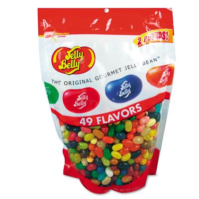 Jelly Belly Candy, 49 Assorted Flavors, 2 lb Bag (OFX98475)