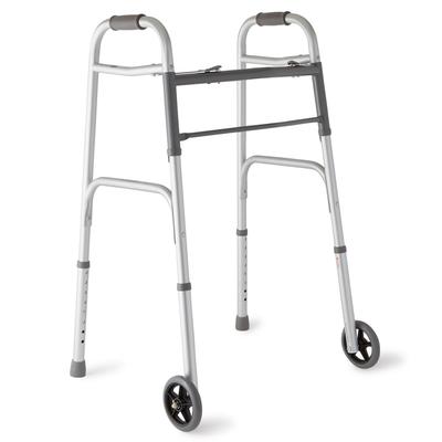 Medline 2-Button Folding Walker with 5