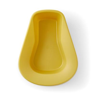 Medline Pontoon Stackable Bedpan, Saddle Shaped, with High Rolled Front, Gold, 350 lb. Capacity, 20/CS (DYND80211)